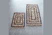 Miniature Light and black jute rug 90x60 cm Leah 2