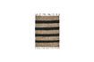 Miniature Light and black natural fiber carpet 90x60 cm Rimi 3