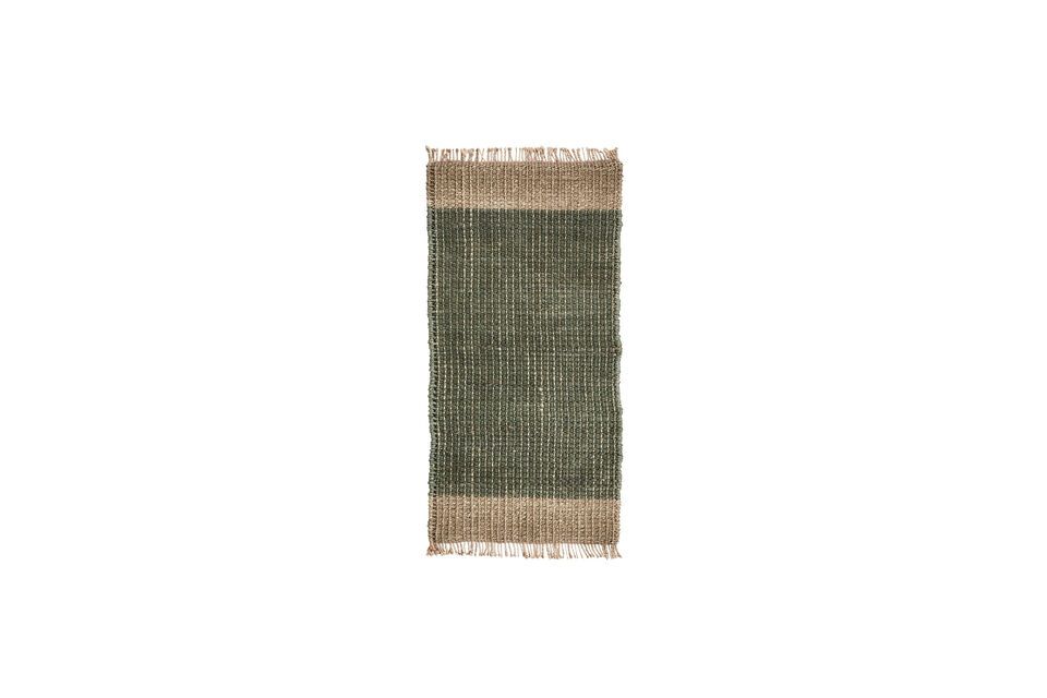 Light and green jute rug 140x70 cm Trap House Doctor