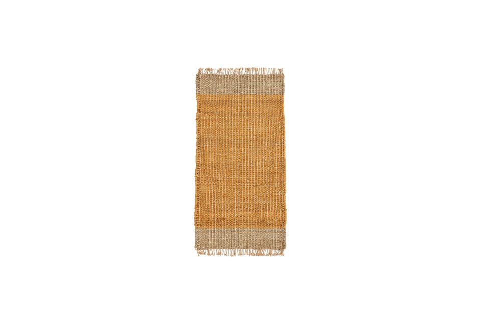 Light and yellow jute rug 140x70 cm Trap House Doctor