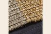 Miniature Light and yellow jute rug 140x70 cm Trap 3