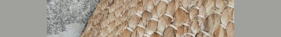 Material Details Light-colored natural fiber carpet 300x90 cm Hempi