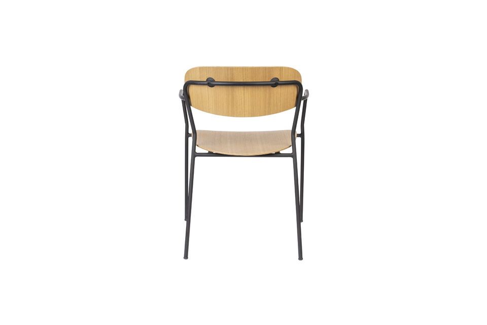 Light-coloured wooden chair Jolien - 5