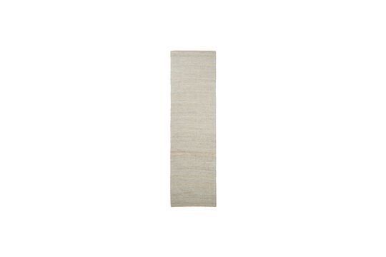 Light gray natural fiber carpet 300x90 cm Hempi Clipped