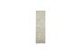 Miniature Light gray natural fiber carpet 300x90 cm Hempi Clipped