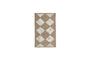 Miniature Light jute carpet 90x60 cm Dry Clipped