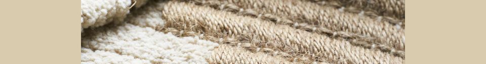 Material Details Light jute carpet 90x60 cm Dry