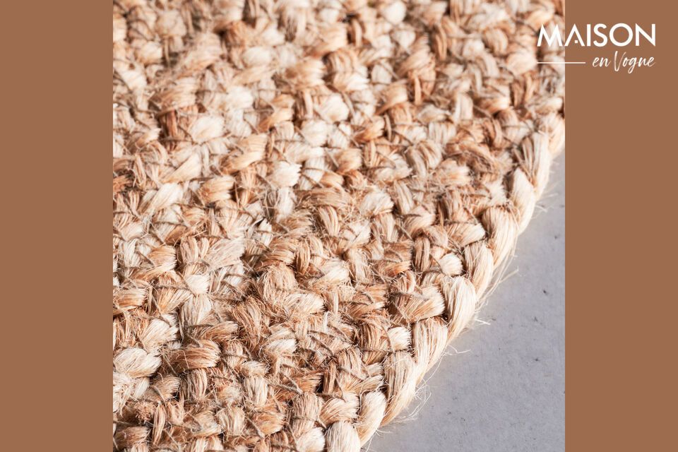 Discover the rustic charm and natural simplicity of the Rugy rug