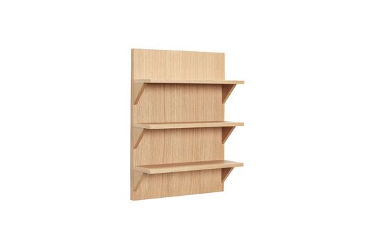 Light oak veneer shelf Straight Clipped