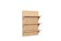 Miniature Light oak veneer shelf Straight Clipped