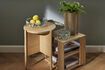 Miniature Light oak veneer side table Merge 2