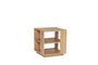 Miniature Light oak veneer side table Merge Clipped