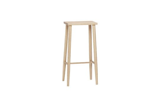 Light oak wood bar stool Folk Clipped