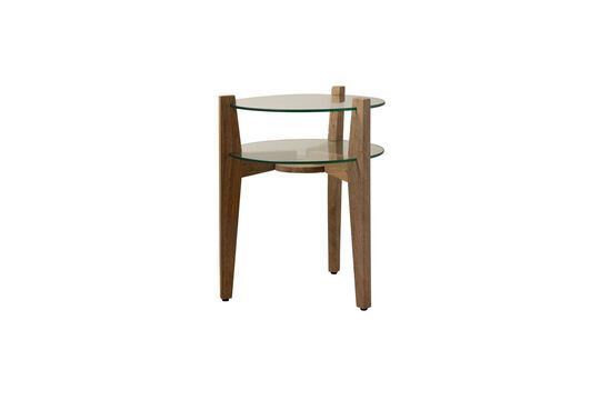 Light wood side table Levels Clipped