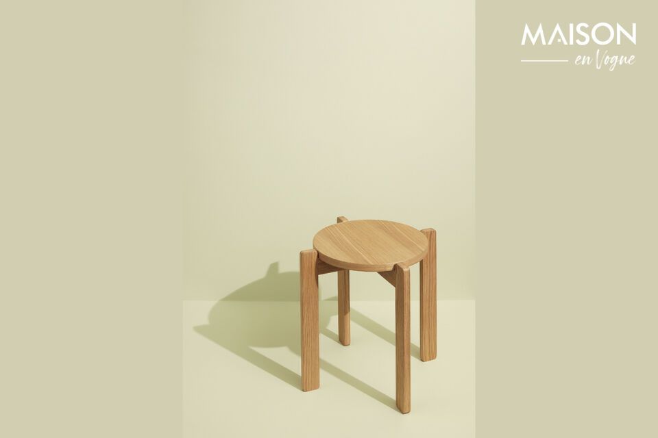 Light wood stool Always Hübsch