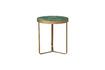 Miniature Lisboa green and gold ceramic side table 4