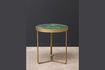 Miniature Lisboa green and gold ceramic side table 1