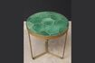 Miniature Lisboa green and gold ceramic side table 3