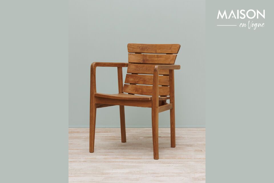 Lisbon brown teak chair Chehoma