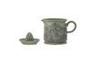 Miniature Liselu green stoneware juicer 5