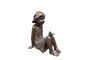 Miniature Little girl figurine in copper resin L'Oiseau Clipped