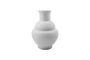 Miniature Liva white stoneware vase Clipped