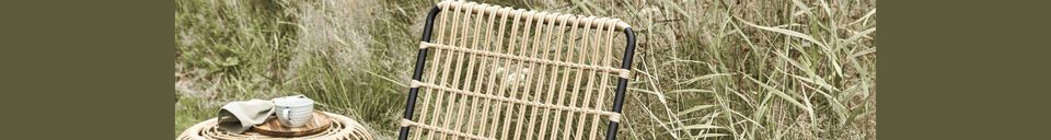 Material Details Loka light wicker garden chair