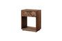 Miniature Loket brown teak bedside table Clipped