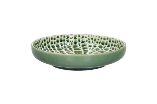 Lotus green porcelain dish Clipped