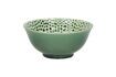 Miniature Lotus green porcelain soup bowl 1