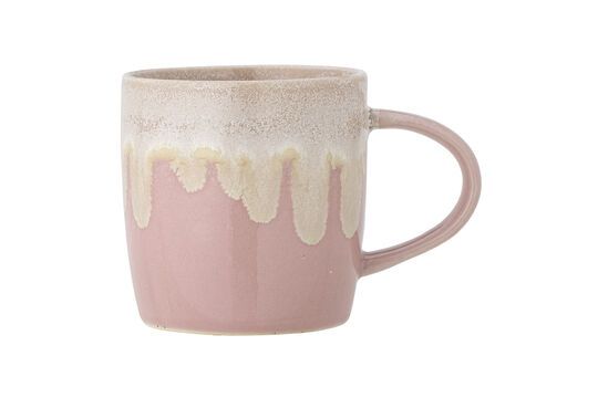 Louisa pink stoneware mug Clipped