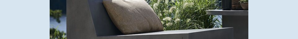 Material Details Loun grey concrete armchair