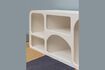 Miniature Low shelf with 7 niches in white Alcove wood 3