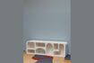 Miniature Low shelf with 7 niches in white Alcove wood chipboard 1