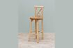 Miniature Luar beige teak bar chair 2