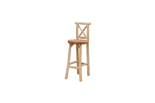 Luar beige teak bar chair Clipped