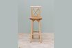 Miniature Luar beige teak bar chair 4