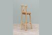 Miniature Luar beige teak bar chair 5