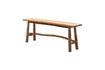 Miniature Luar beige teak bench 3