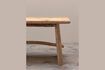 Miniature Luar beige teak bench 6