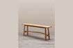 Miniature Luar beige teak bench 1