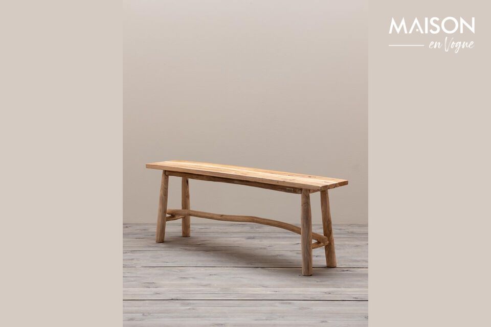 Luar beige teak bench Chehoma