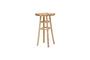 Miniature Luar beige teak dining table Clipped