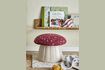 Miniature Lue red fabric pouffe 5