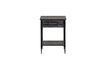 Miniature Lupin black metal bedside table 1