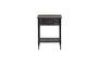 Miniature Lupin black metal bedside table Clipped