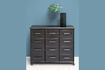 Miniature Lupin black metal chest of drawers 1