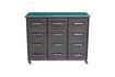 Miniature Lupin black metal chest of drawers 3