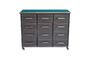 Miniature Lupin black metal chest of drawers Clipped