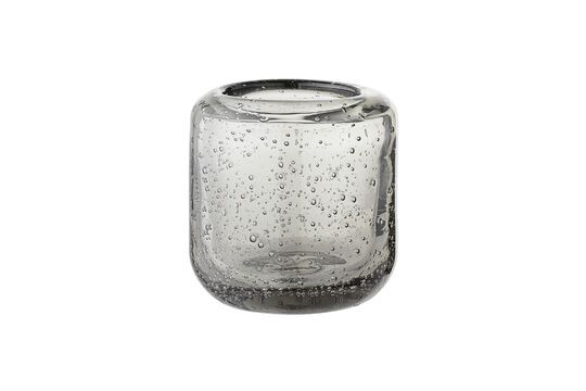 Luzillat transparent glass candle holder Clipped